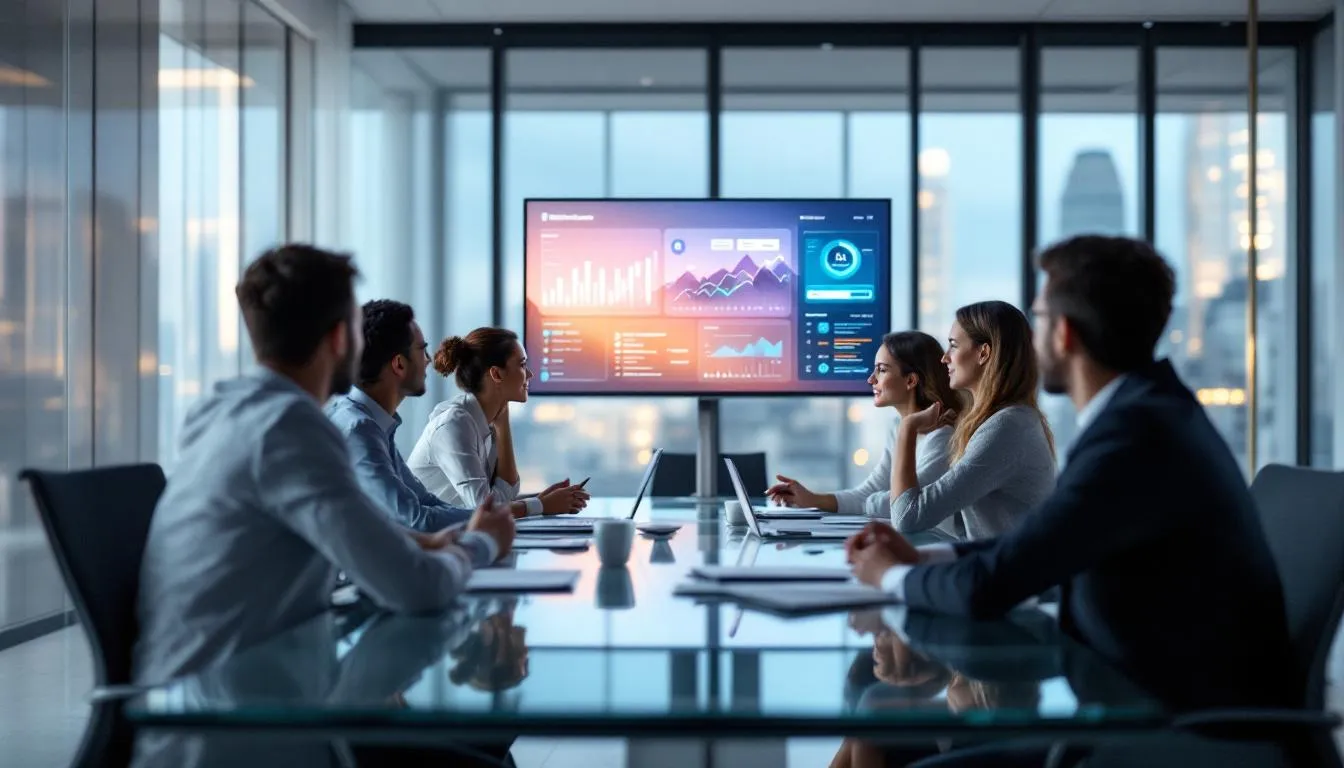 Security and compliance workshop in a modern office